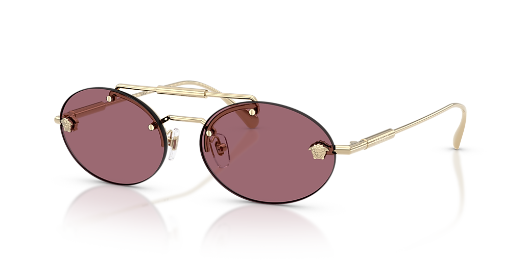 Versace VE2295 L (56 - 16) with Violet lenses and Gold frame