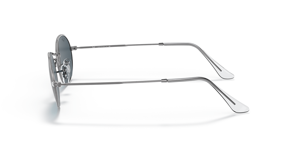 Ray-Ban Oval Metal M (51 - 21) with Blue lenses and Silver frame
