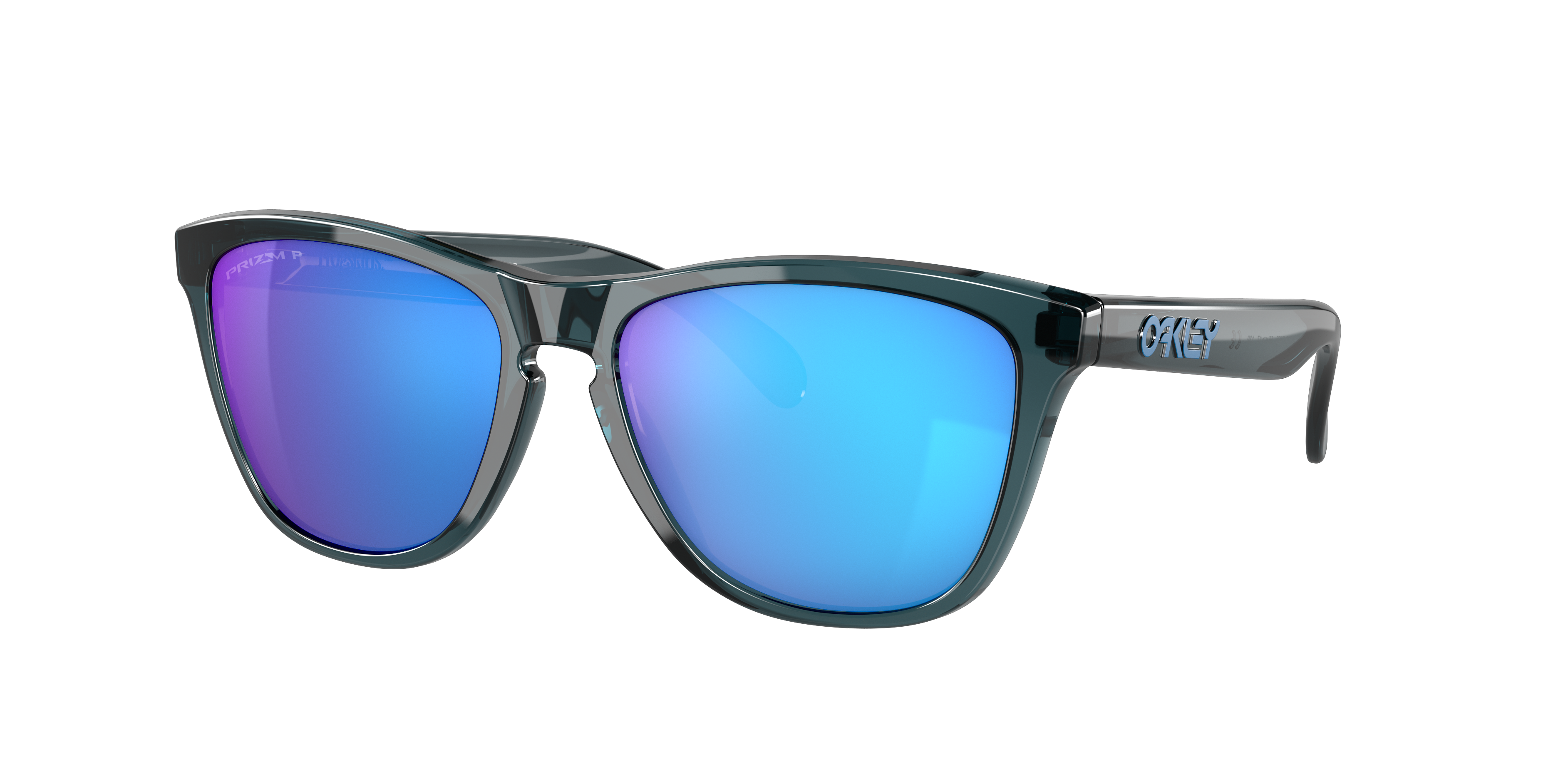 Oakley Unisex Sunglass Frogskins™ -  Frame color: Crystal Black, Lens color: Prizm Sapphire Polarized