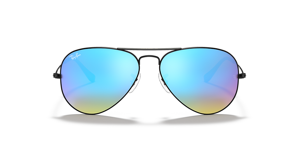 Ray-Ban Aviator Flash Lenses Gradient M (55 - 14) with Blue lenses
