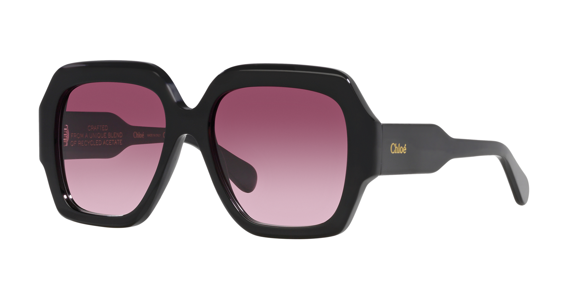 Chlo Femme Sunglass CH0154S - Couleur du Monture Noir Couleur de Lentille Rouge 175 €
