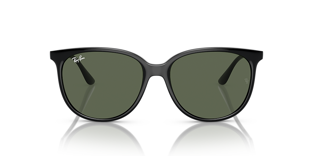 Ray-Ban RB4378 S (54 - 16) with Green lenses and Black frame  display picture 3