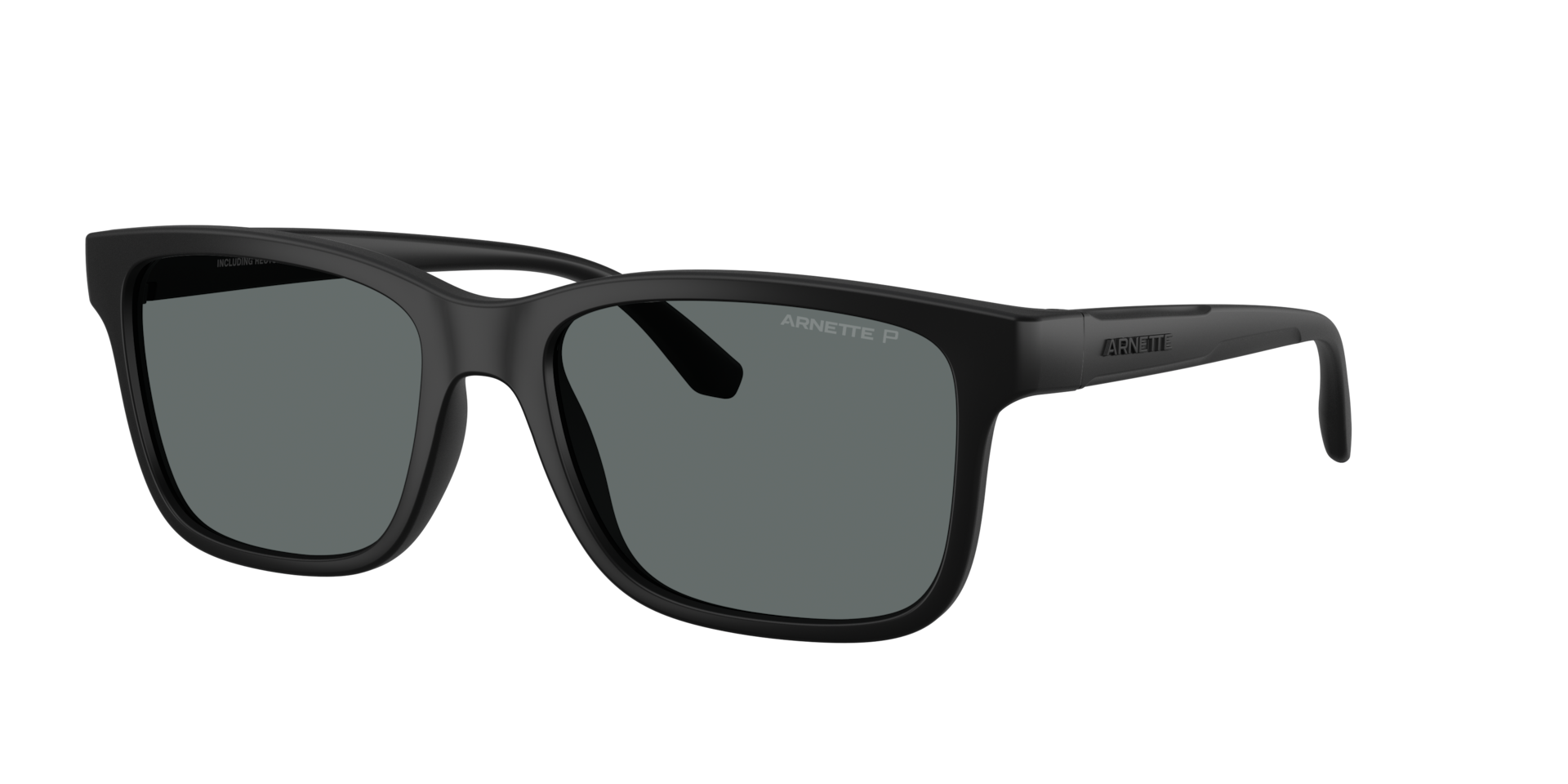 Arnette Mann Sunglass AN4378 - Rahmenfarbe: Matte Recycled Black, Linsenfarbe: Dunkelgrau Polarized