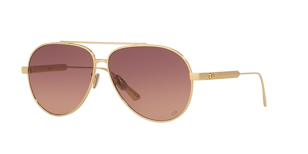 DIOR Diorcannage Cd40165U L (61 - 11) with Brown lenses and Gold