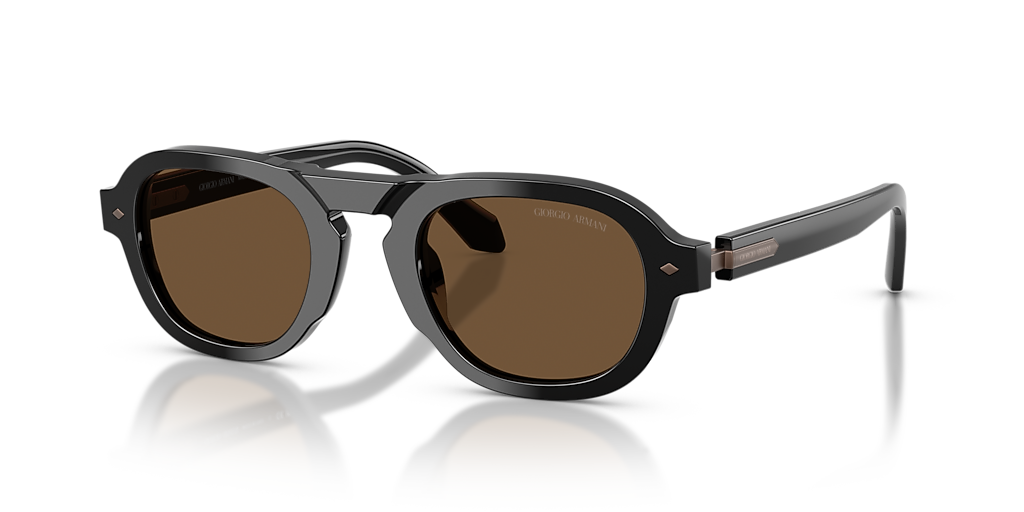 Giorgio Armani AR8244 L (49 - 24) with Brown lenses and Black