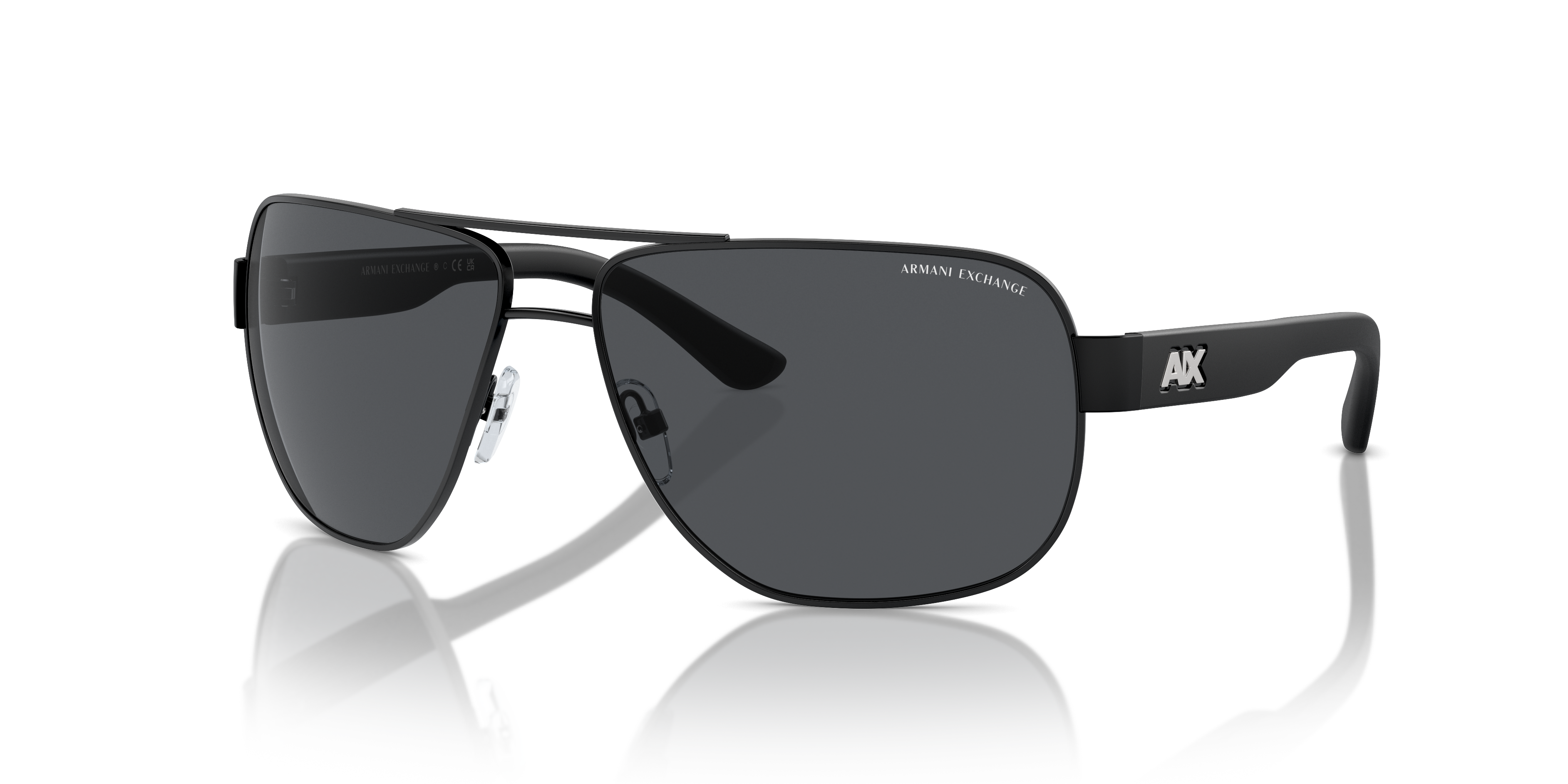Armani Exchange AX2012S M (62 - 14) with Grey lenses and Black