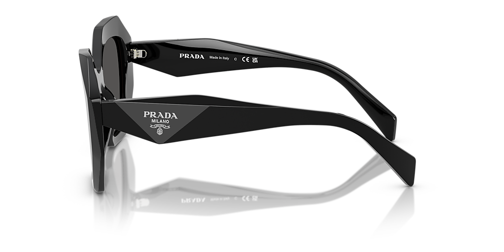 Prada PR 16WS M (53 - 20) with Grey lenses and Black frame
