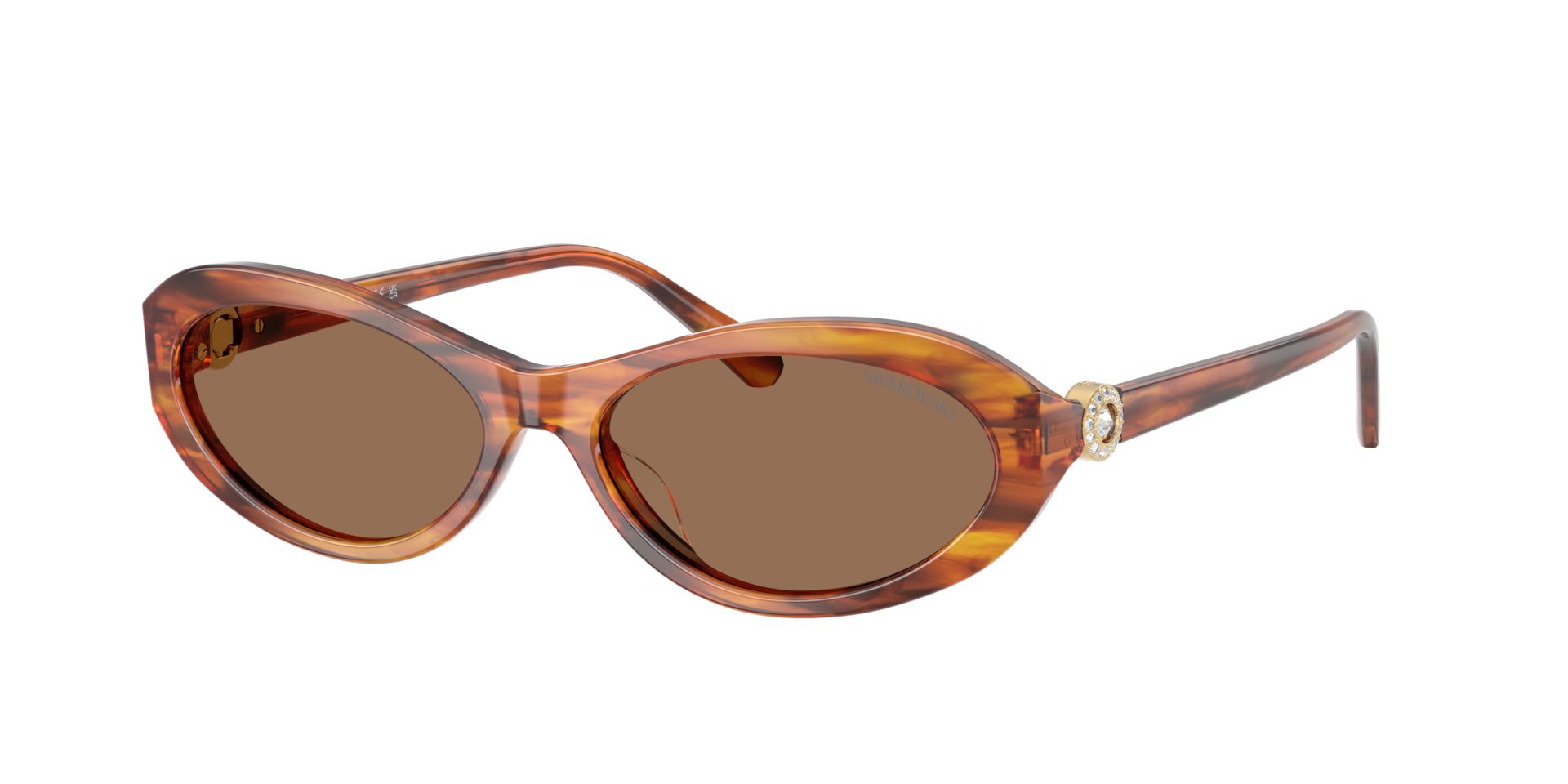 Swarovski , Sunglasses, Female, Brown, 56 Mm, Sk6069u Oval Sunglasses - Image 3