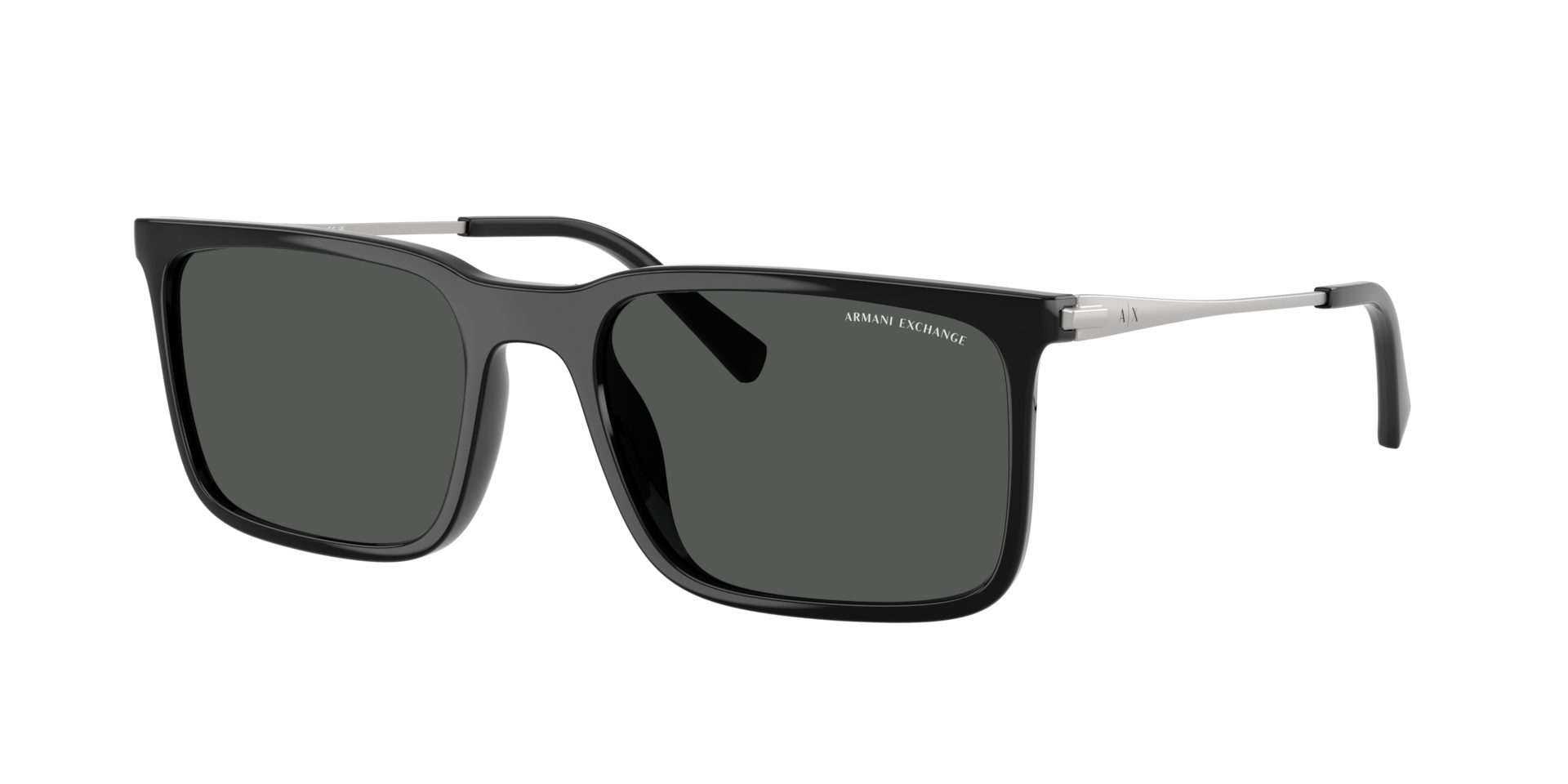 Armani Exchange Man Sunglass AX4175SU -  Frame color: Shiny Black, Lens color: Dark Grey