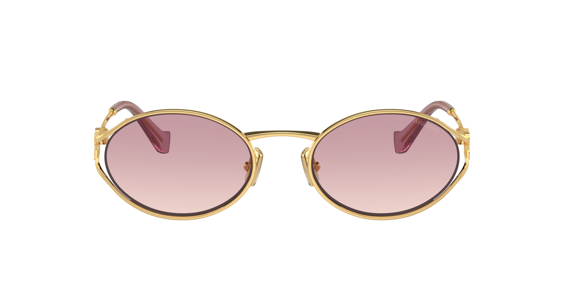 Miu Miu MU 52YS L (54 - 21) with Brown lenses and Gold frame