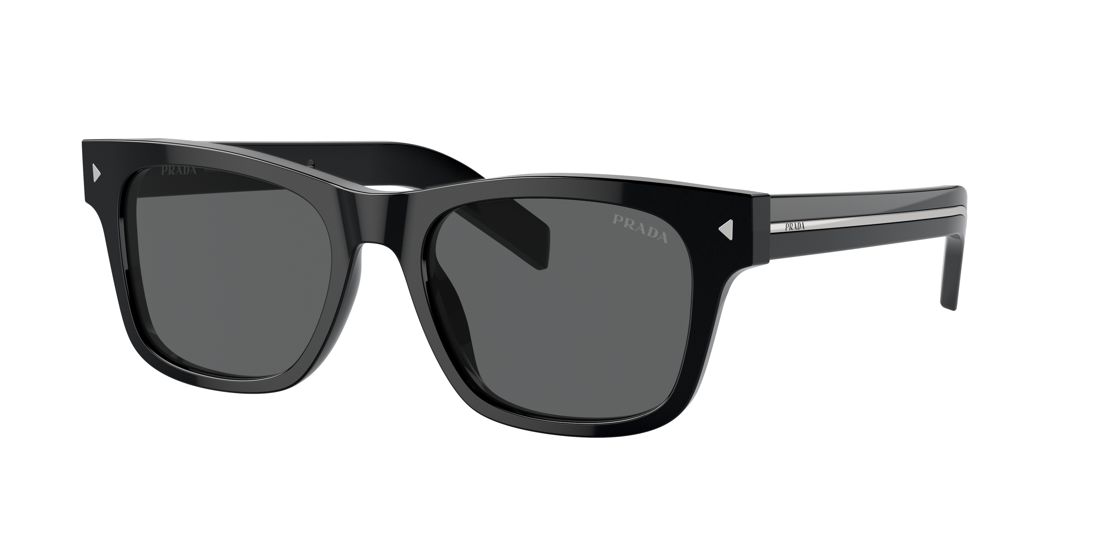 Prada PR A17S M (51 - 19) with Grey lenses and Black frame