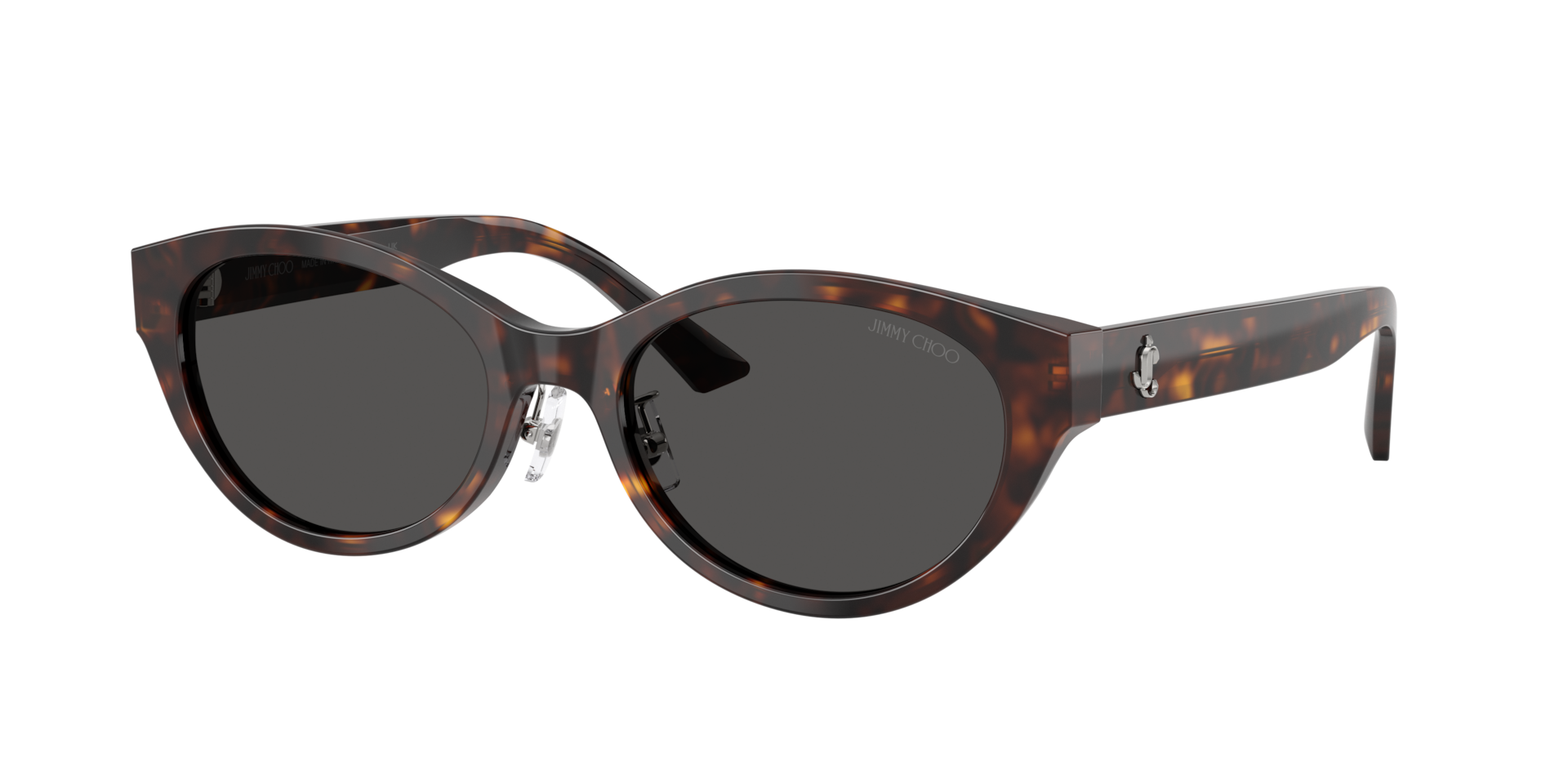 Jimmy Choo Frau Sunglass JC5064D - Rahmenfarbe: Havana, Linsenfarbe: Dunkelgrau