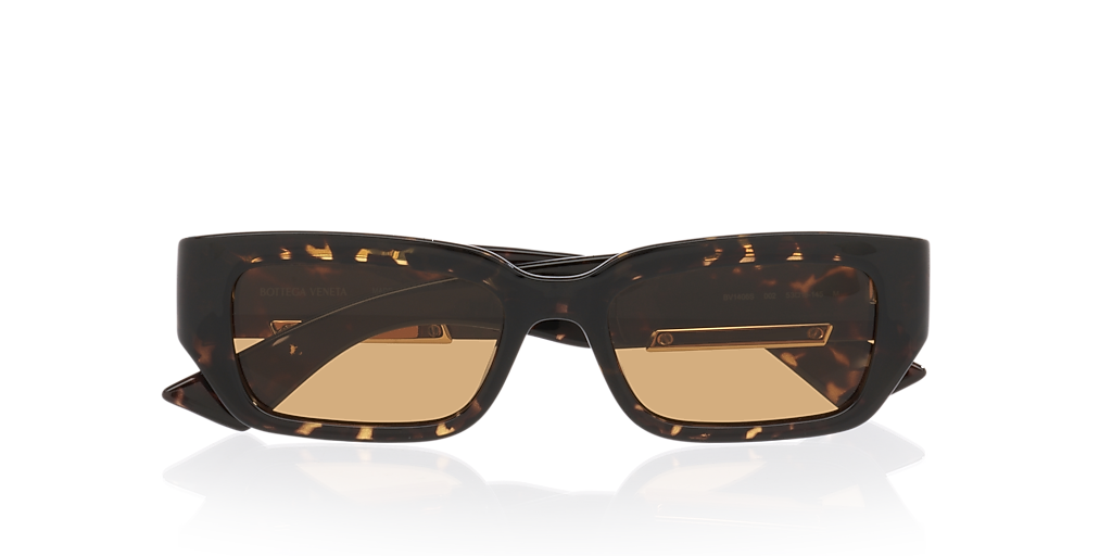 Bottega Veneta BV1406S M (53 - 18) with Yellow lenses and Tortoise