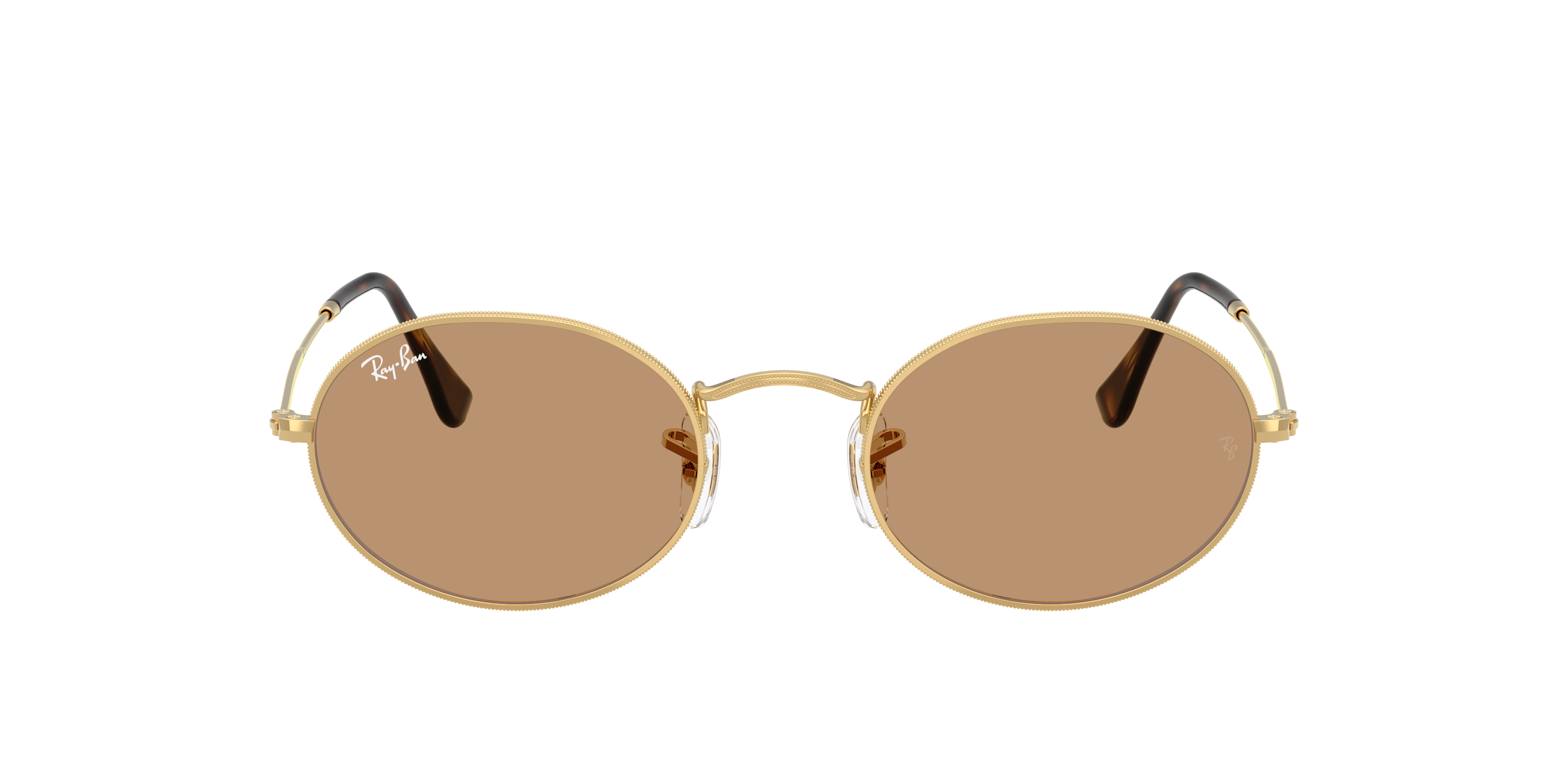 Ray-Ban RB3547-N 001 サングラス Ray-Ban Oval Metal Summer Capsule M (51 - 21) with Brown lenses