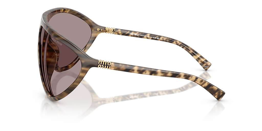 Miu Miu MU A01S XL (75 - 16) with Violet lenses and Tortoise frame