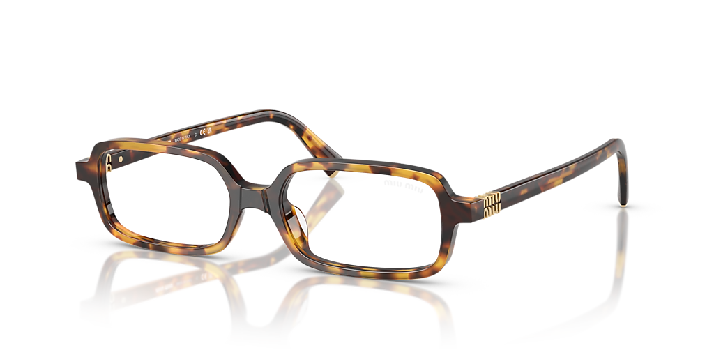 Miu Miu MU 11ZS S (51 - 16) with Transparent lenses and Tortoise
