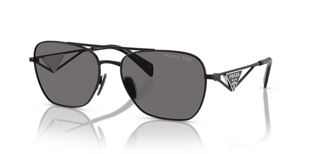 Prada PR A50S XXL (59 - 17) with Grey lenses and Black frame