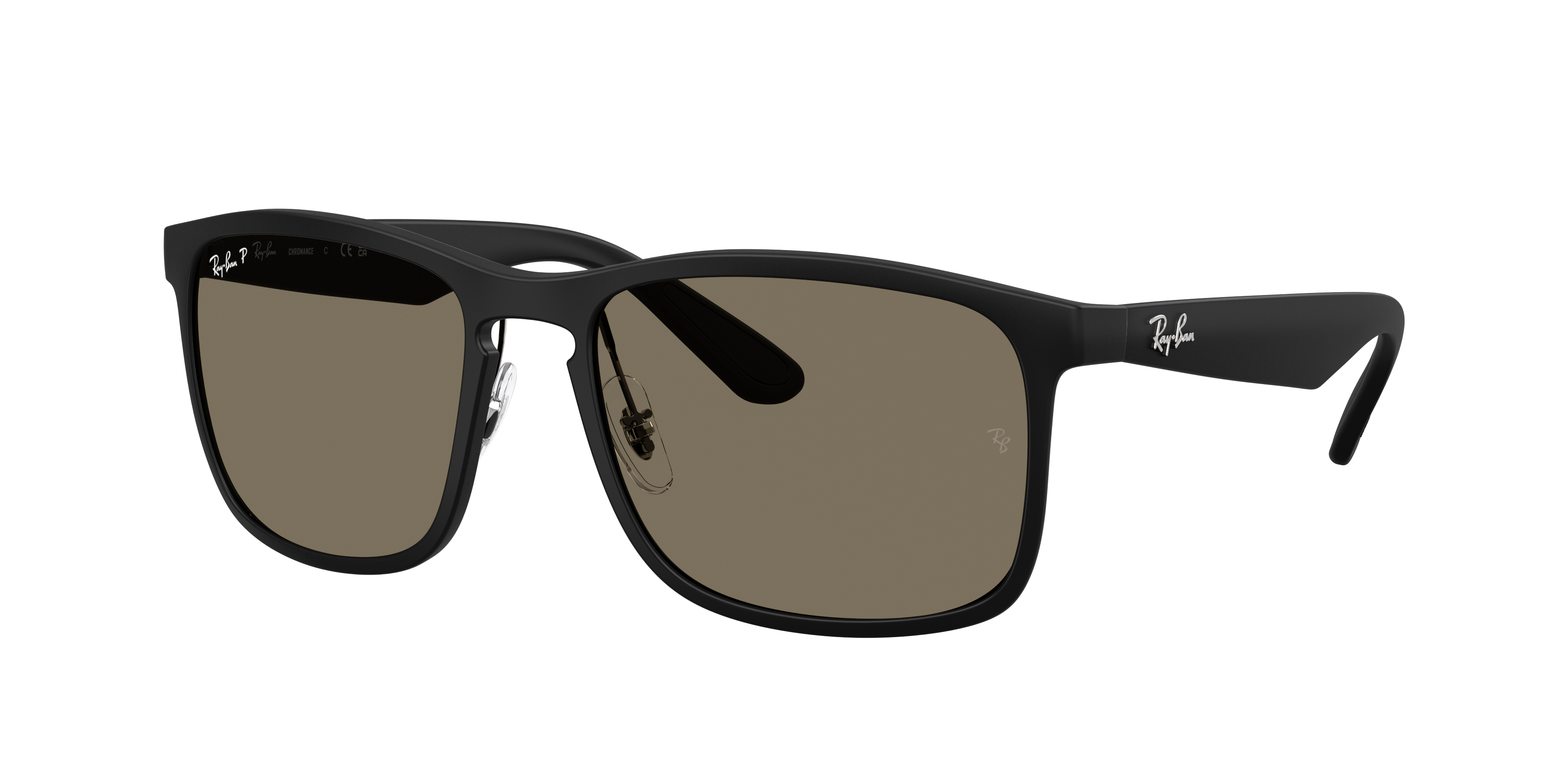 美品✨RayBan RB4264 CHROMANCE 偏光 レンズ　ブラック Ray-Ban RB4264 Polarized+ Lenses XL (58 - 18) with Grey lenses and