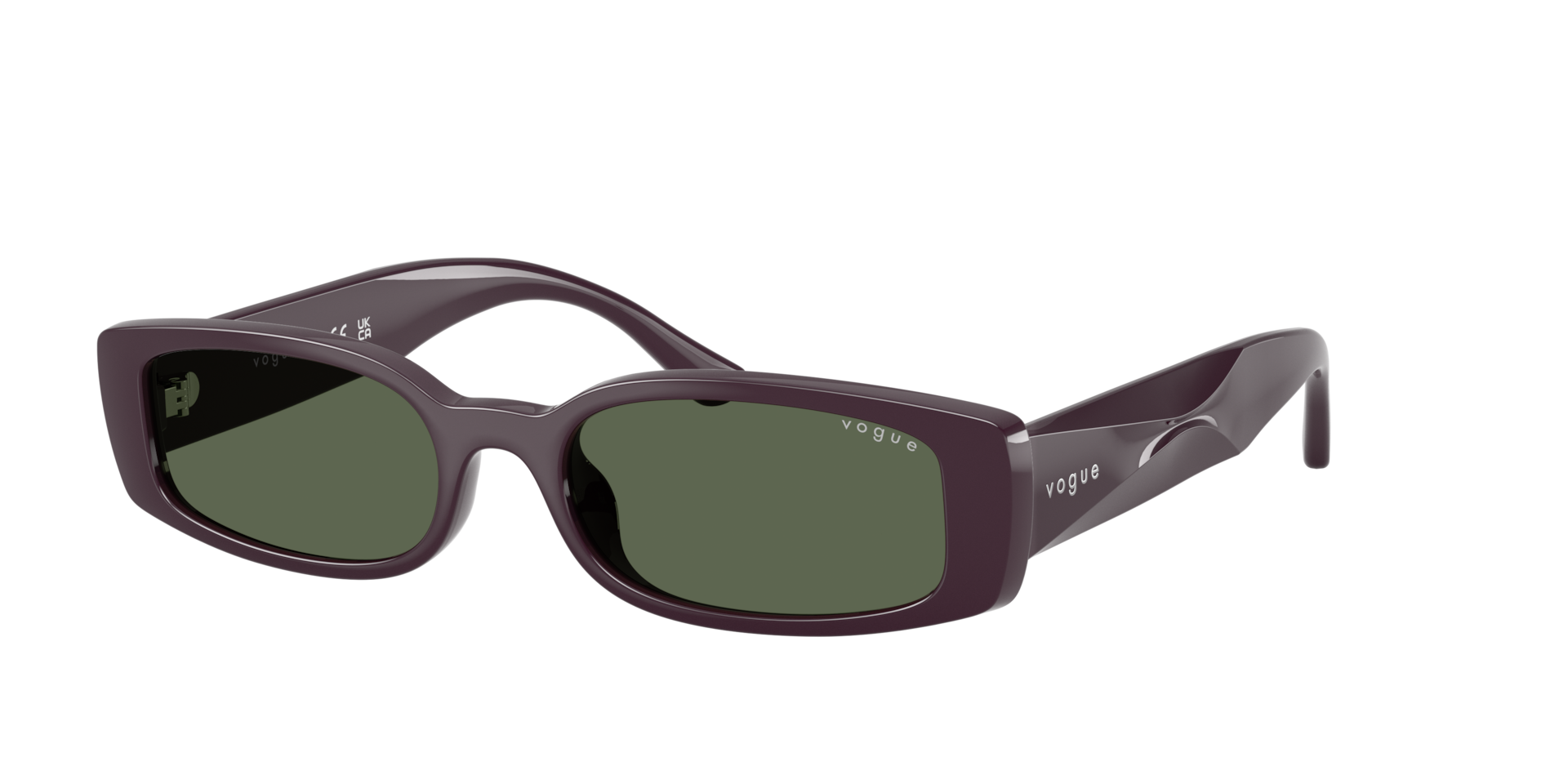 Vogue Eyewear Green Vo5725su 242671 Woman Sunglasses Acetate Violet Squared Normal - Image 2