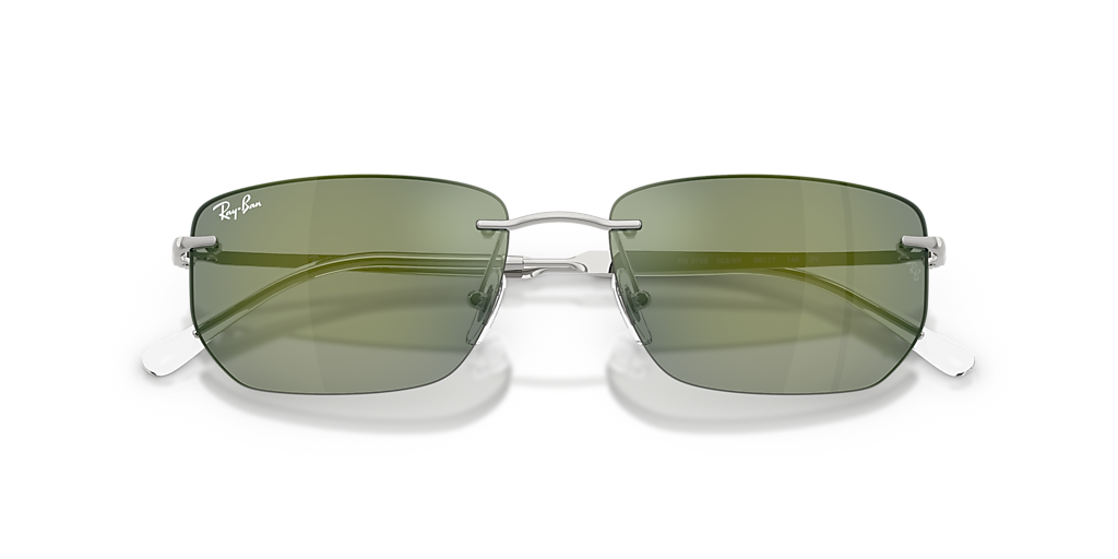 Ray-Ban RB3768 M (56 - 17) with Green lenses and Silver frame