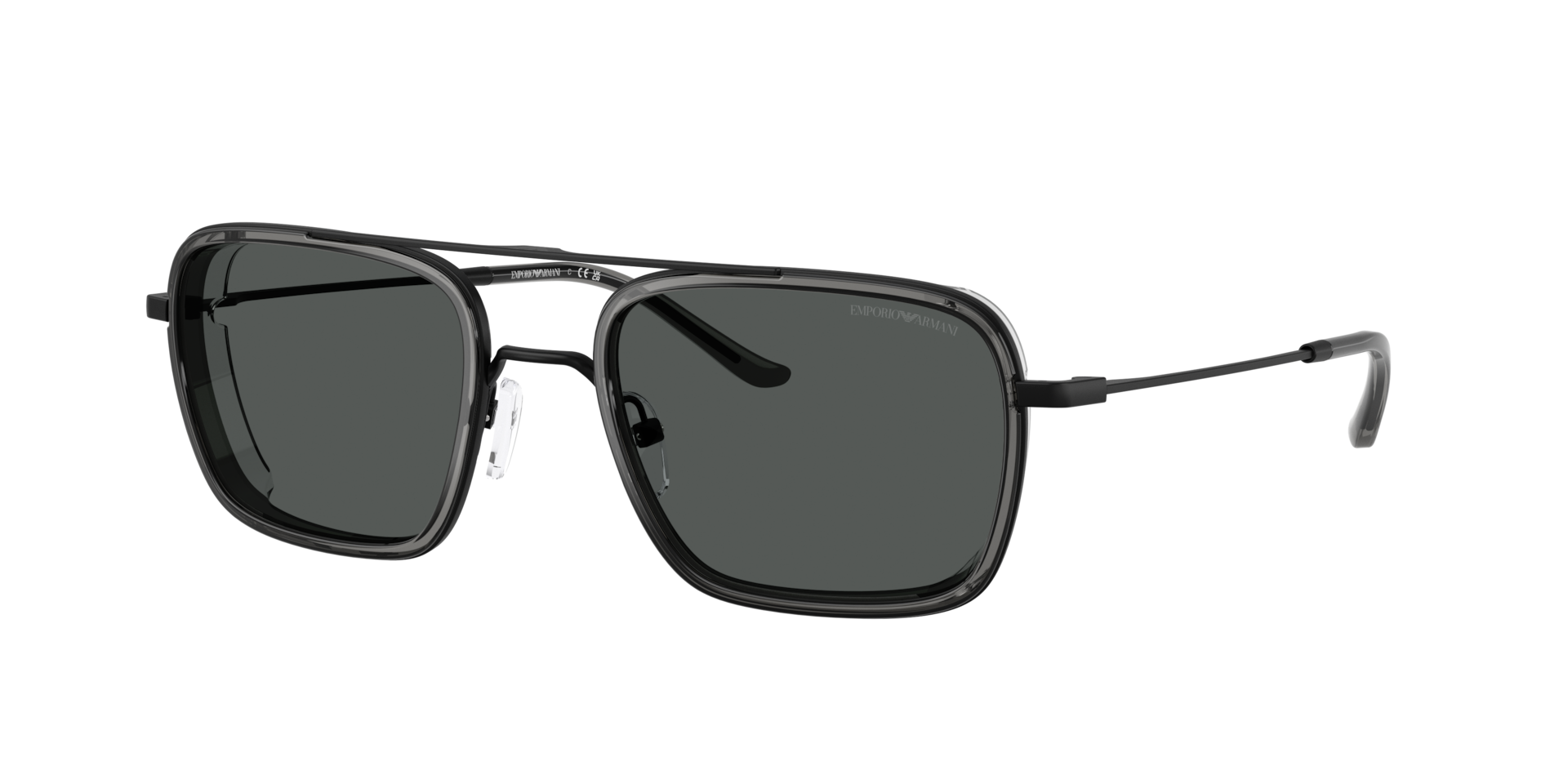 Emporio Armani Man Sunglass EA2162 -  Frame color: Matte Black, Lens color: Smoke