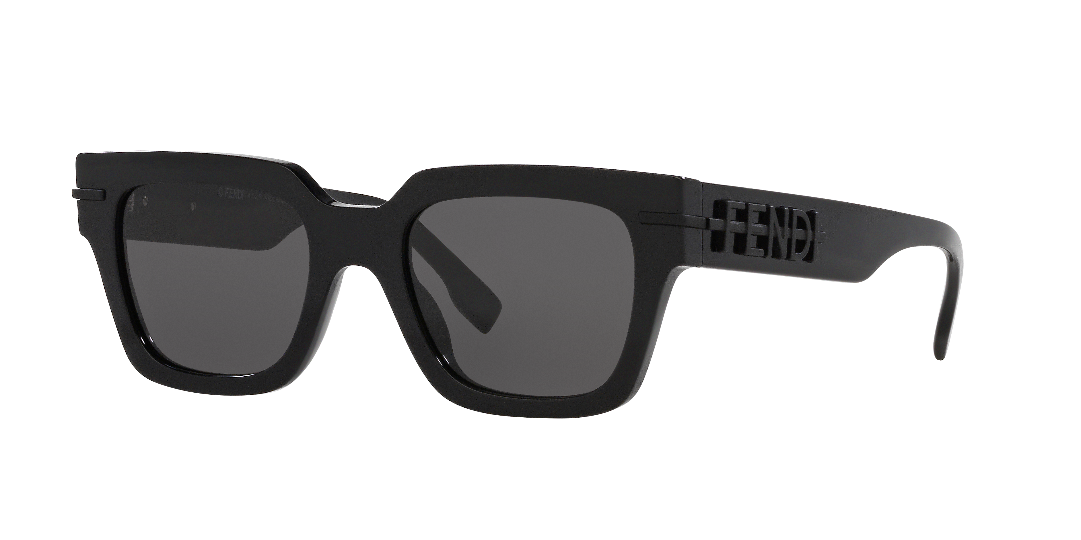 Fendi FE40078I XS (51 - 20) with Blue lenses and Black frame