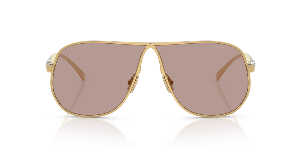 Miu Miu MU A56S L (66 - 02) with Violet lenses and Gold frame