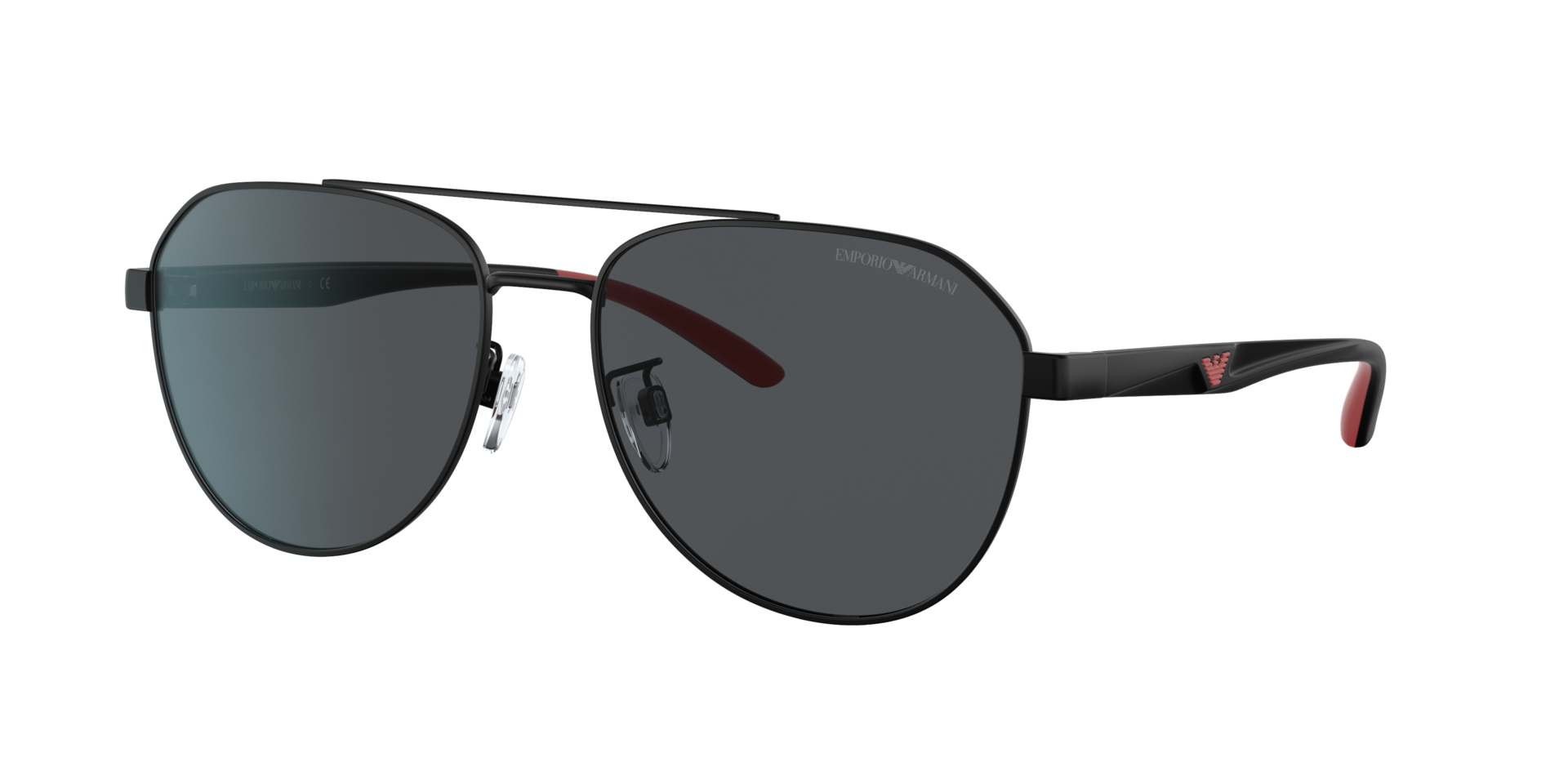 Emporio Armani Men's Grey Man Ea2129d 300187 Sunglasses Metal Black Pilot Normal - Image 2