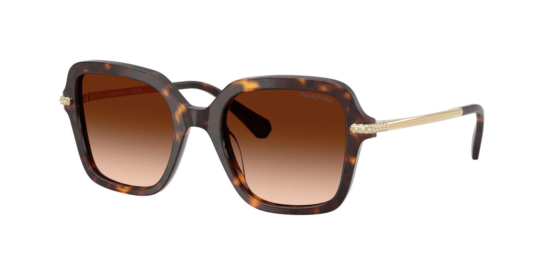 Swarovski Woman Sunglass SK6040 -  Frame color: Havana, Lens color: Gradient Brown