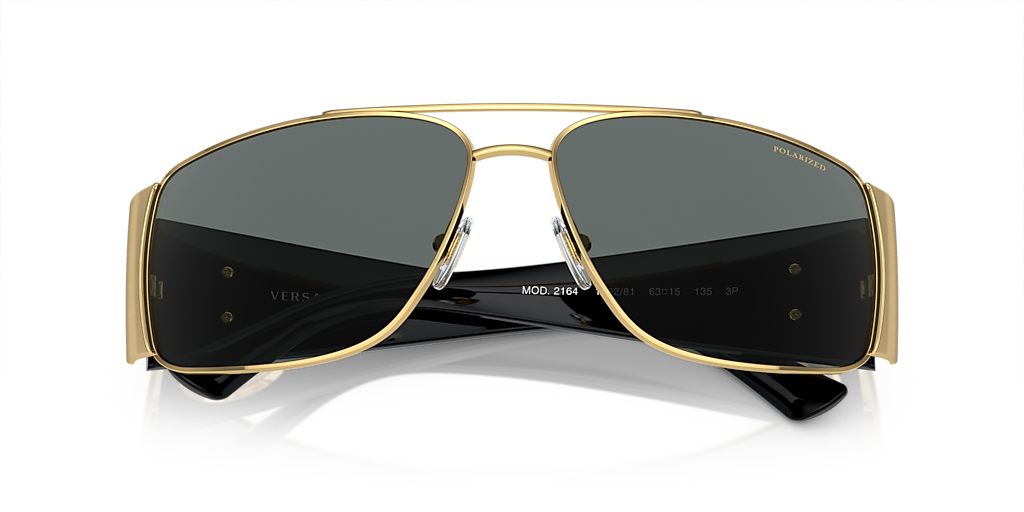 Versace VE2163 L (63 - 15) with Grey lenses and Gold frame