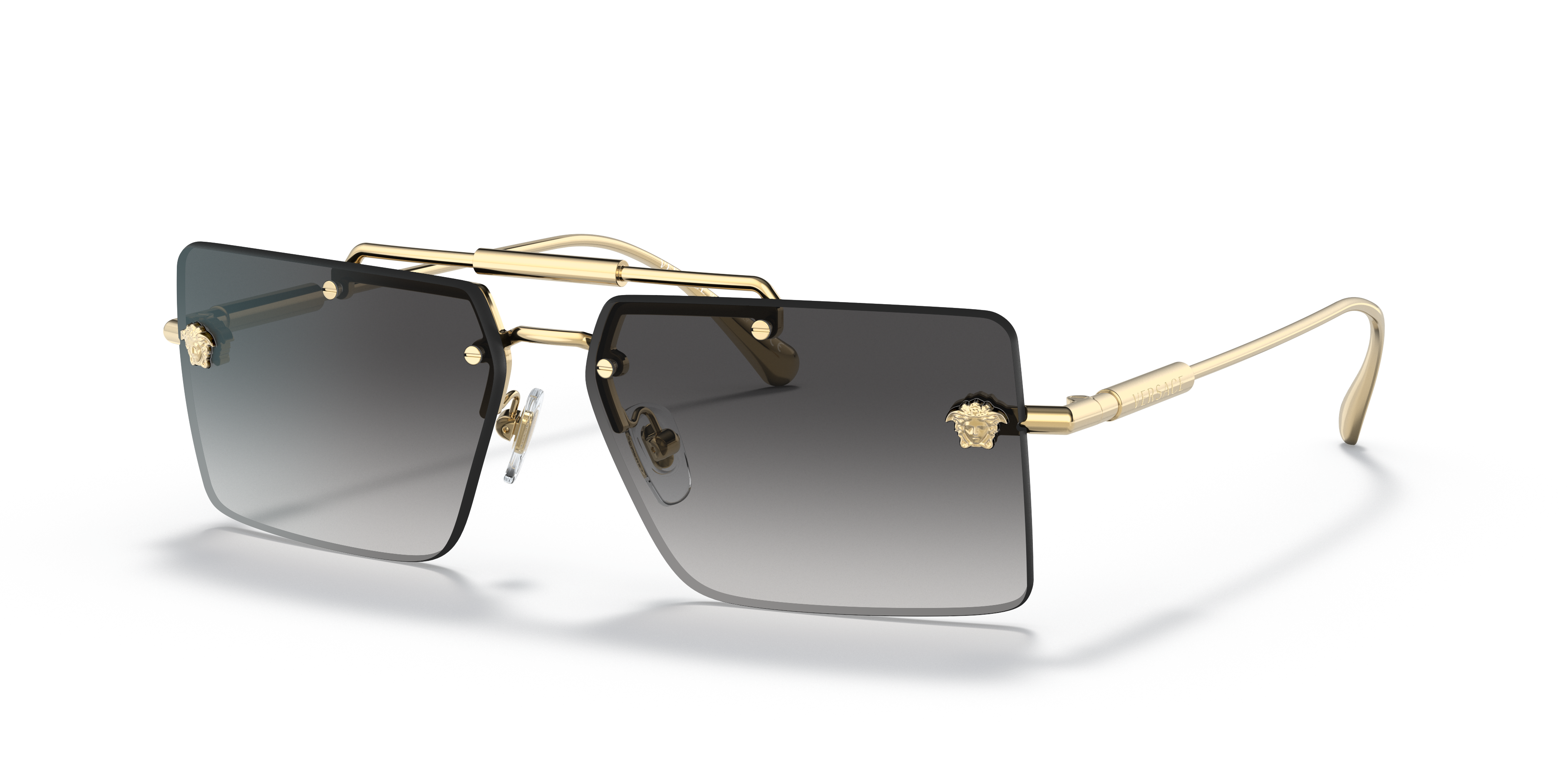 Versace VE2245 L (60 - 13) with Grey lenses and Gold frame | Sunglass Hut