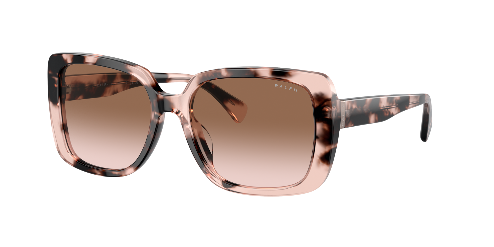 Ralph Lauren Women's Brown Woman Ra5298u 605813 Sunglasses Acetate Pink Squared Normal Shaded - Image 5