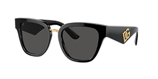 Visit Sunglasses Dolce&Gabbana DG4437F M (51-20) with Grey lenses and Black frame Visit Sunglasses Dolce&Gabbana DG4437F M (51-20) with Grey lenses and Black frame