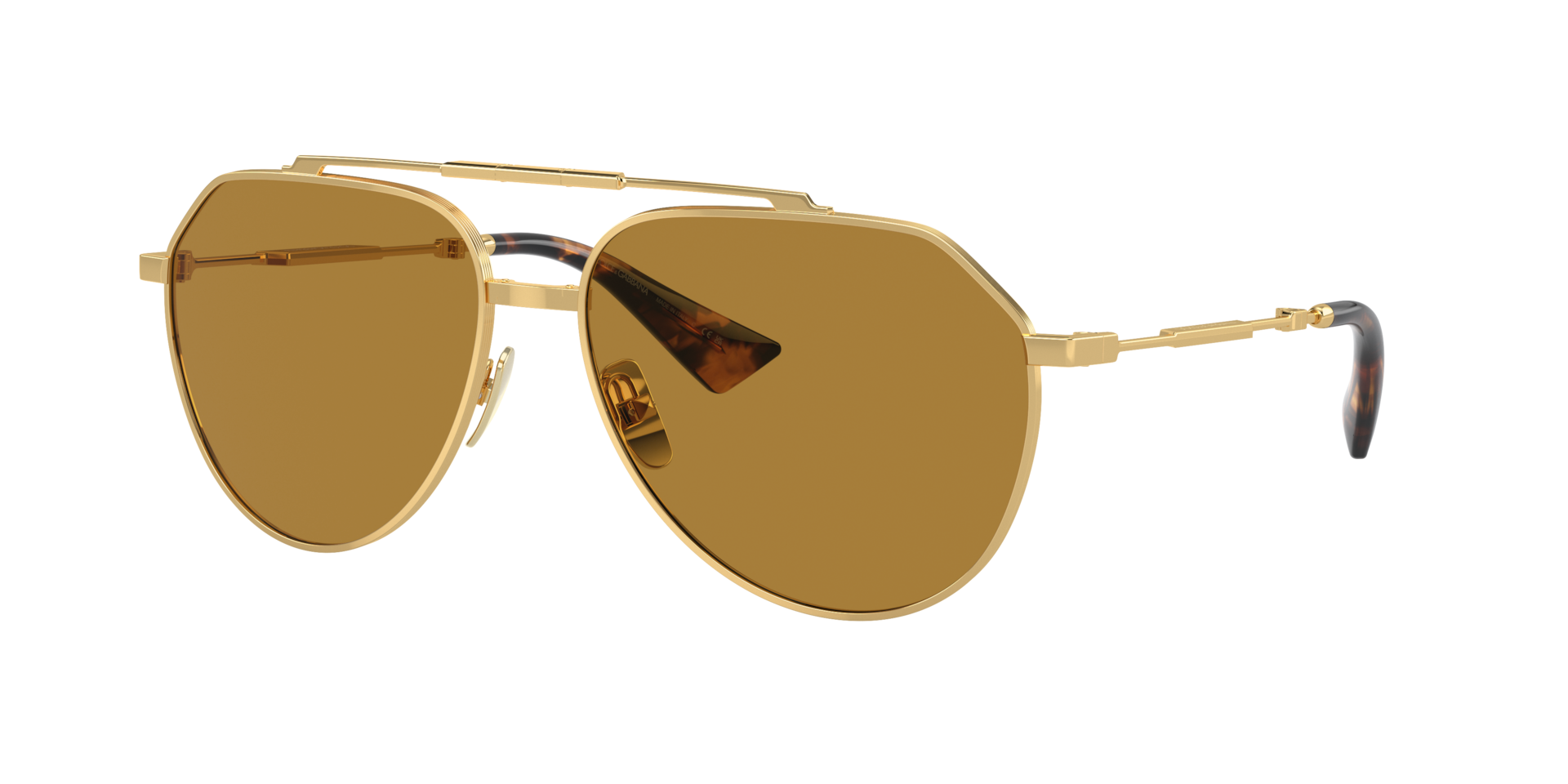 Dolce&Gabbana DG2302 XL (60 - 15) with Brown lenses and Gold frame