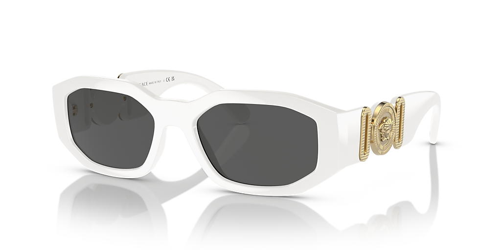 Versace Biggie M (53 - 18) with Grey lenses and White frame